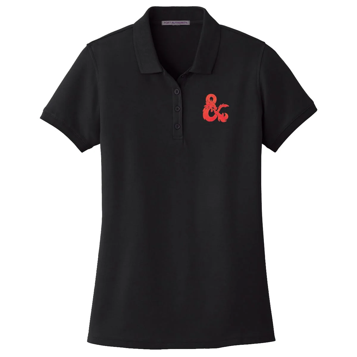 Dungeons & Dragons Evergreen Red Logo Polo Shirt - Image 3
