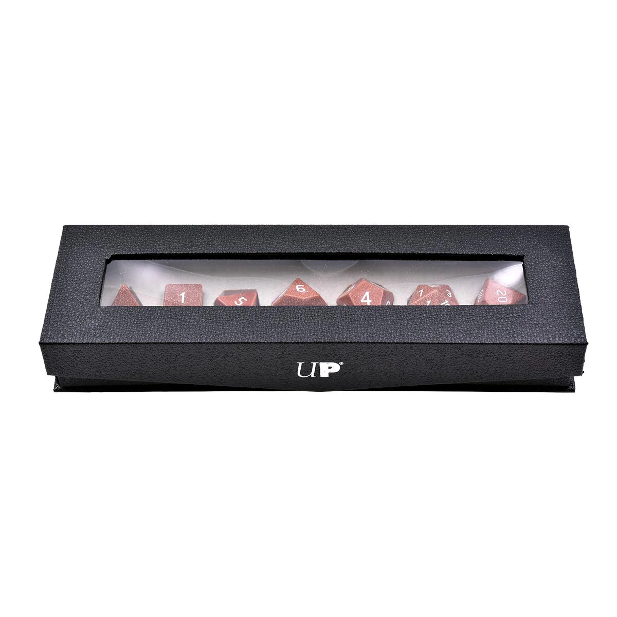 Gemstone Gold Sandstone RPG Dice Set (7ct) - Image 3